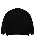 Ajo Clam Patterned Mohair Cardigan [BLACK]