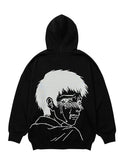Ajo Crying Boy Cotton Knit Hoodie [BLACK]