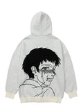 Ajo Crying Boy Cotton Knit Hoodie [IVORY]