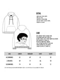Ajo Crying Boy Cotton Knit Hoodie [IVORY]