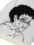 Ajo Crying Boy Cotton Knit Hoodie [IVORY]
