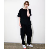 Facetasm Ribbed Oversize T-shirt Black