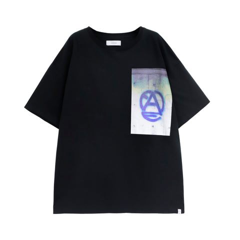 Facetasm Face Graffiti Logo T-shirt Black