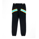 Facetasm Ribbed Pants Black & Blue