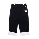 Facetasm Baggy Turn-up Pants Black