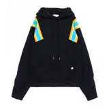 Facetasm Ribbed Oversize Hoodie Black/Blue