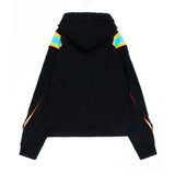 Facetasm Ribbed Oversize Hoodie Black/Blue