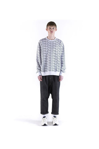 Frommark All Over Graphic Sweatshirt White