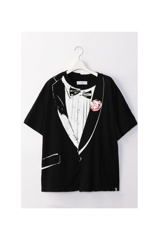 Facetasm Tux Print T-shirt Black