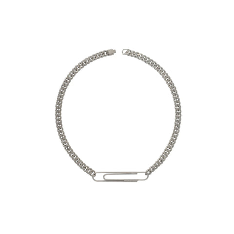 Gogo Philip Paper Clip Choker Silver