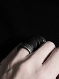 Guidi Ring with kangaroo leather details