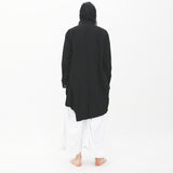 Ilmol Asymmetric Long Shirt Jacket Black