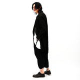 Ilmol Asymmetric Long Shirt Jacket Black