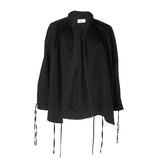 Ilmol Adjustable Shirt with strings Black