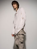 Julius Asymmetric Shirt White