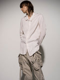 Julius Asymmetric Shirt White