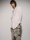 Julius Asymmetric Shirt White