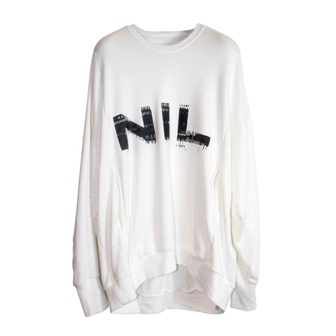 NILøS Logo LS Sweater White
