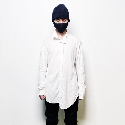 Julius Asymmetric Shirt White