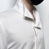 Julius Asymmetric Shirt White