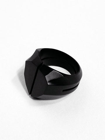 Julius Erebus Silver 925 Ring Black