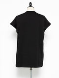 Julius Erebus Black Printed French Sleeve T-shirt