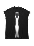 Julius Erebus Black Printed French Sleeve T-shirt