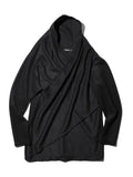 Julius Erebus Black Drape LS Knit