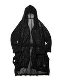 Julius Gallu Mesh Hood Robe