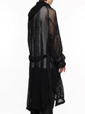 Julius Gallu Mesh Hood Robe