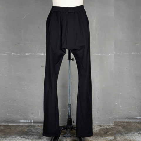Julius Slim Fit Drop Crotch Pants Black