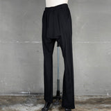 Julius Slim Fit Drop Crotch Pants Black