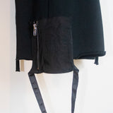 Komakino Black Oversized Strappy Shorts