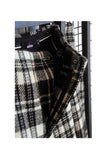 Munn White Tartan Check Wide Trouser