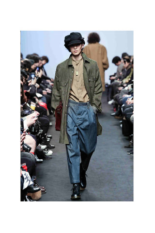 Munn Khaki Inverted Shoulder Long Shirt