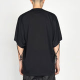 NILøS Strings Front Logo Loose Tee Black