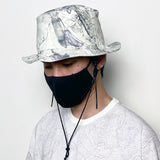 NILøS Orbit Print Bucket Hat White/Purple