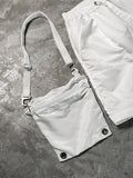 Nilos White Shorts with Detachable Sling Bag