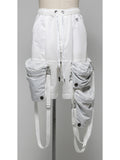 Nilos White Shorts with Detachable Sling Bag
