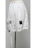 Nilos White Shorts with Detachable Sling Bag
