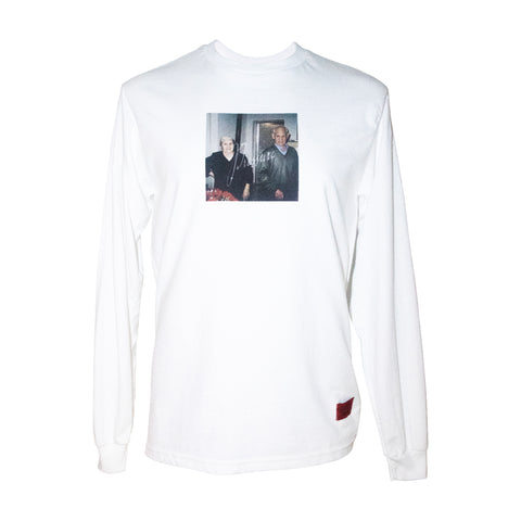 Pressure Grandparents LS Tee White