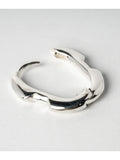 Parts Of 4 Deco Earring Polished Silver