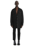 DRKSHDW Strobe Jumbo Cut Out Denim Jacket