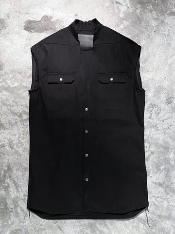 DRKSHDW Strobe Jumbo Cut Out Denim Vest