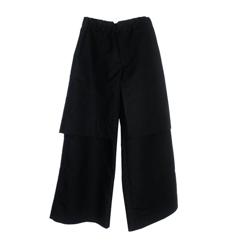 Seokwoon Yoon Black Layered Trouser