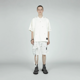 Nilos White Shorts with Detachable Sling Bag
