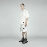Nilos White Shorts with Detachable Sling Bag