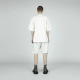 Nilos White Shorts with Detachable Sling Bag