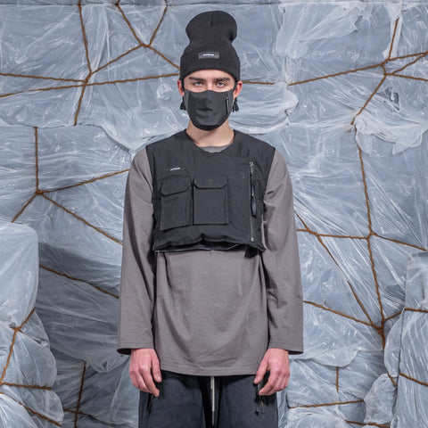 Tobias Birk Nielsen Padded Vest with Canvas Side Closure