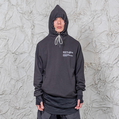 Tobias Birk Nielsen Hoodie with Portrait Serigraphy Print
